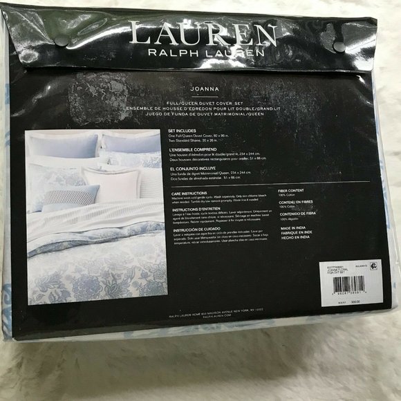 Lauren Ralph Lauren Bedding Ralph Lauren Joanna Floral Aquawhite
